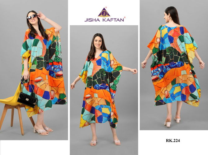 Jelite Rayon Kaftan 3 Printed Wholesale Kaftan Collection